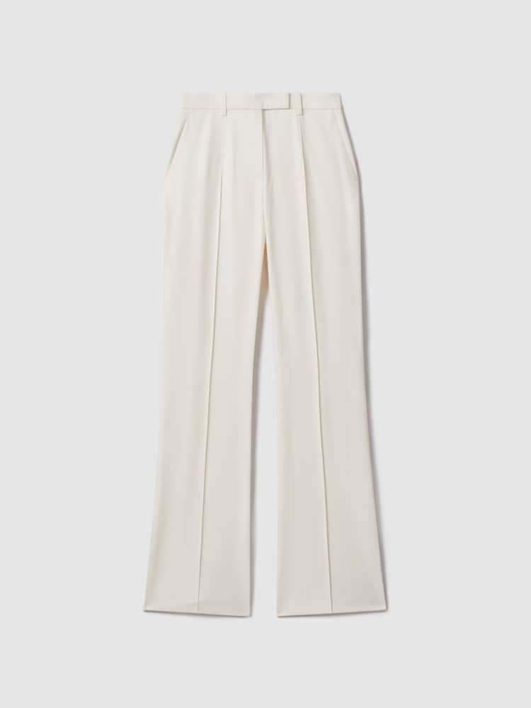 Reiss Cream Millie Flared Suit Trousers - Image 2 of 6