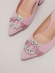 Phase Eight Pink Embellished Shoes - Image 7 of 8