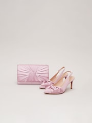 Phase Eight Pink Twist Front Slingback Shoes - Image 4 of 8