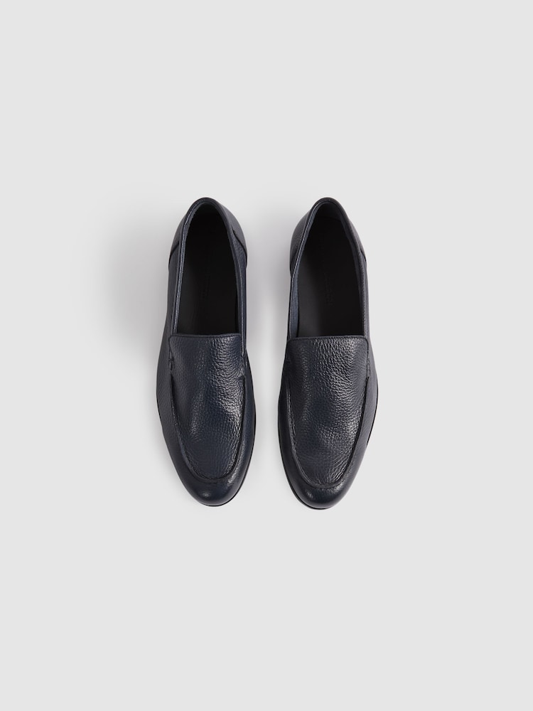Marineblau - Harrys London Deer Loafer aus Leder - Bild 2 von 4