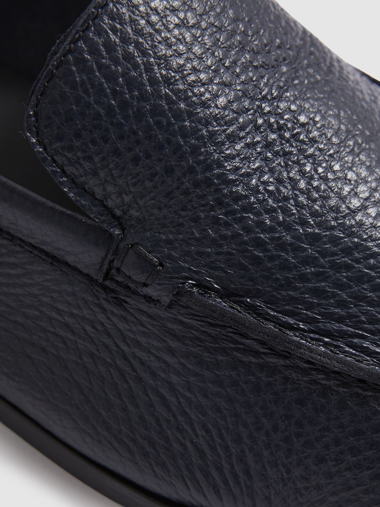 Marineblau - Harrys London Deer Loafer aus Leder - Bild 4 von 4