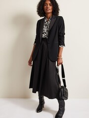 Phase Eight Black Abstract Era Bow Blouse - Image 5 of 8
