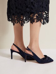 Phase Eight Blue Twist Front Slingback Shoes - Image 4 of 7