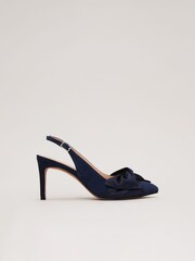 Phase Eight Blue Twist Front Slingback Shoes - Image 5 of 7