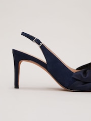 Phase Eight Blue Twist Front Slingback Shoes - Image 7 of 7