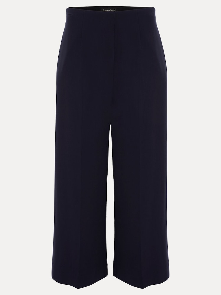 Phase Eight Blue Petite Aubrielle Clean Crepe Culottes - Image 6 of 6