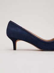 Phase Eight Blue Bow Kitten Heel Shoes - Image 7 of 7