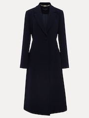 Phase Eight Blue Petite Petite Juliette Crepe Coat - Image 7 of 8