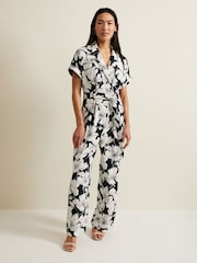 Phase Eight Black Floral Constance Jumpsuit - Image 2 of 8