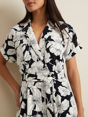 Phase Eight Black Floral Constance Jumpsuit - Image 7 of 8
