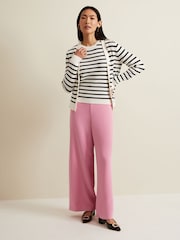 Phase Eight Pink Elandra Wide Leg Trousers - Image 6 of 7