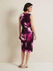 Phase Eight Black Printed Christie Scuba Midi Dress - Image 2 of 5