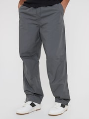 Threadbare Grey Cotton Relaxed Fit Jogger Style Cuffed 100% Cotton Trousers - Image 1 of 5
