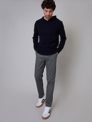 Threadbare Grey Regular Fit Chino Trousers with Stretch - Image 3 of 4
