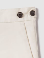 Reiss Off White Heat Linen Blend Adjuster Slim Fit Trousers - Image 6 of 6