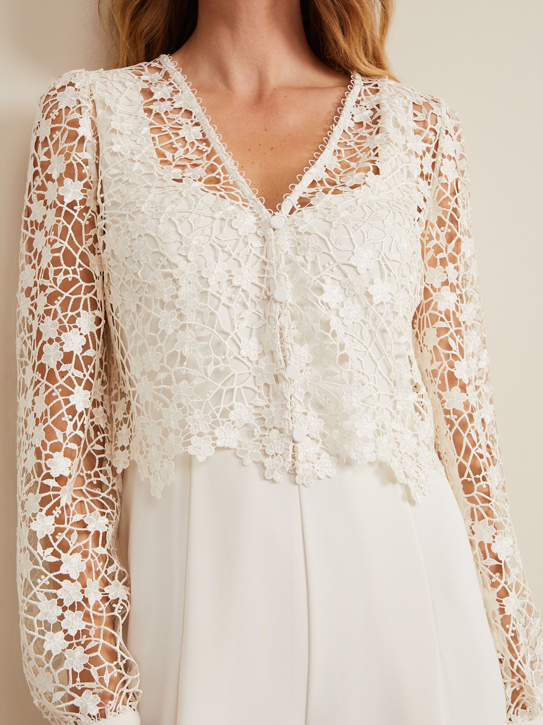 【PHASE EIGHT】Mariposa Lace Occasion Coat レース コート Buy Phase Eight Cream Mariposa Lace Jumpsuit from the Next