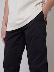 Threadbare Black Regular Fit Chino Trousers with Stretch - Image 3 of 3