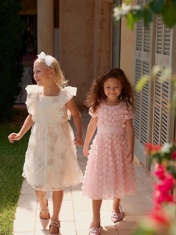 Phase Eight Pink Alice Flower Fit and Flare Dress - Image 2 of 8