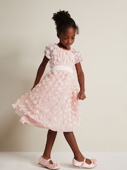 Phase Eight Pink Alice Flower Fit and Flare Dress - Image 3 of 8