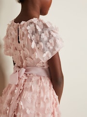 Phase Eight Pink Alice Flower Fit and Flare Dress - Image 7 of 8
