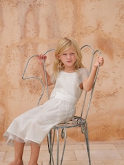 Weiß - Phase Eight Jasmin-Kleid aus Tüll und ausgestellter Passform - Bild 1 von 9