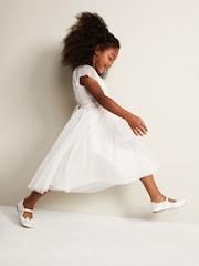 Weiß - Phase Eight Jasmin-Kleid aus Tüll und ausgestellter Passform - Bild 5 von 9