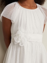 Weiß - Phase Eight Jasmin-Kleid aus Tüll und ausgestellter Passform - Bild 8 von 9