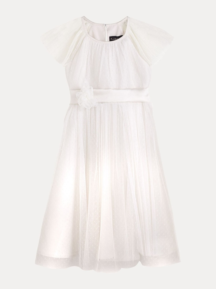 Weiß - Phase Eight Jasmin-Kleid aus Tüll und ausgestellter Passform - Bild 9 von 9