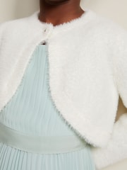Phase Eight Cream Giselle Fluffy Cover-Up - Image 5 of 6