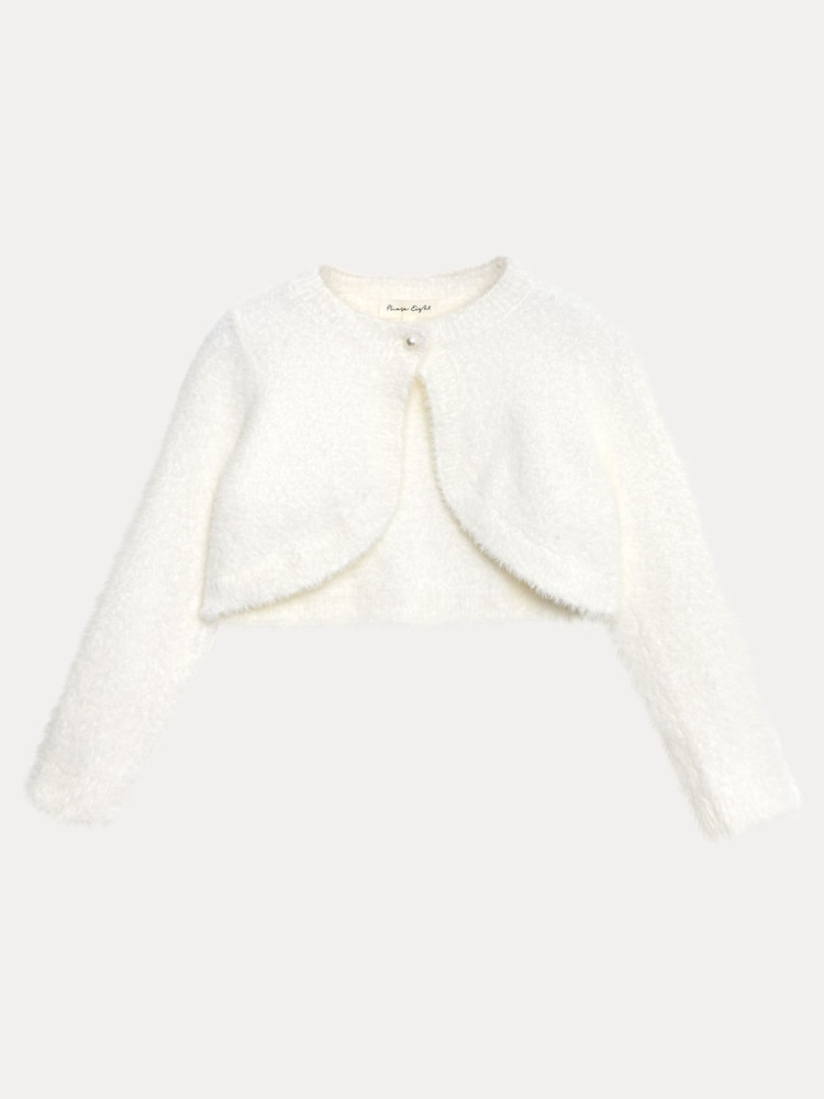 Phase Eight Cream Giselle Fluffy Cover-Up - Image 6 of 6