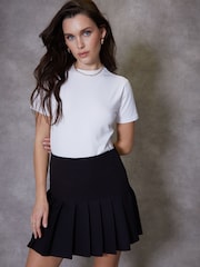 Threadbare Black Mini Pleated Tennis Skirt With Stretch - Image 1 of 5