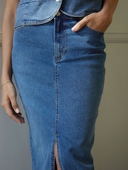 mittlere Waschung - Threadbare Denim-Maxirock - Bild 6 von 6