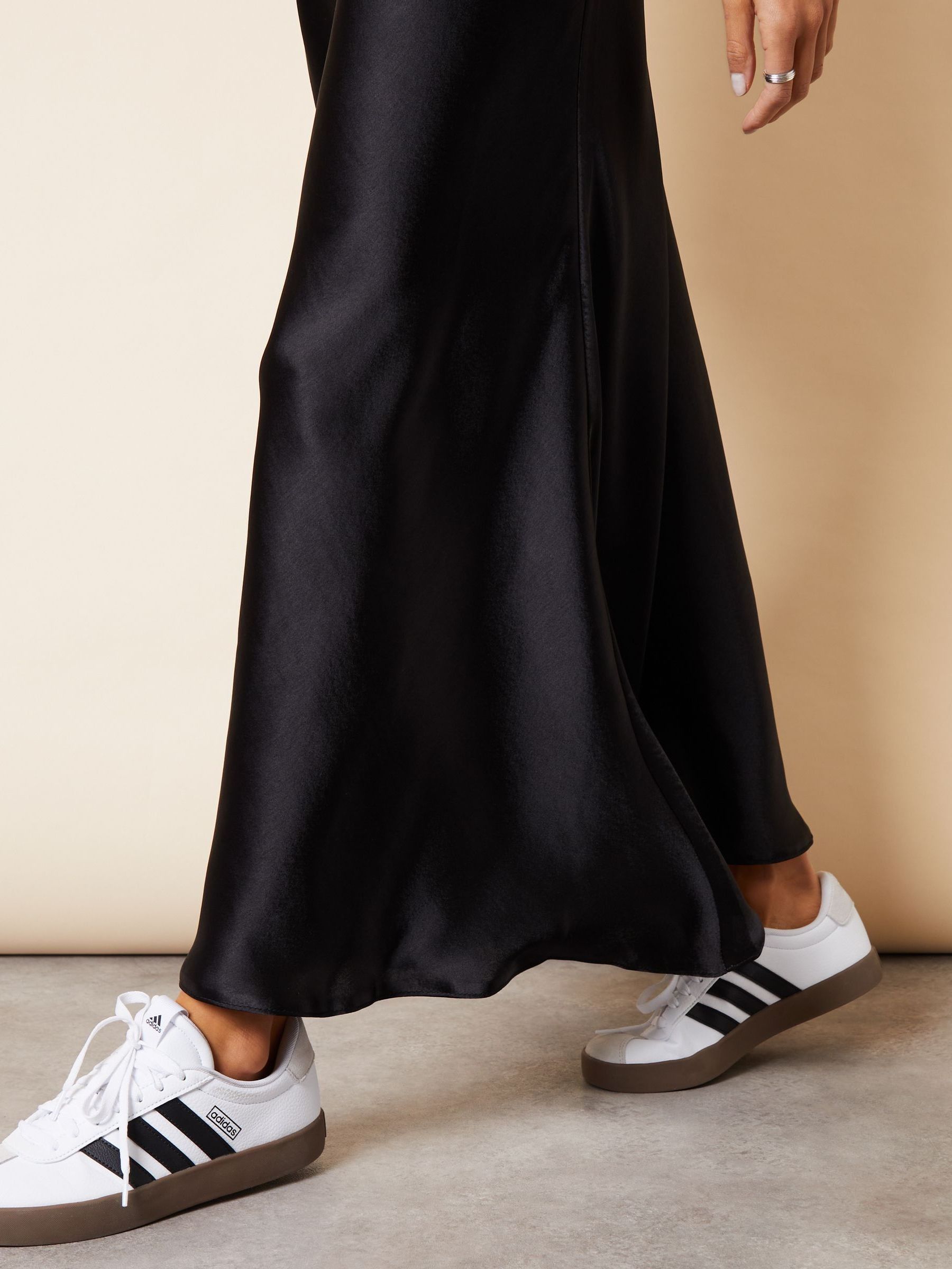 Buy Threadbare Dark Black Maxi Satin Slip Skirt from Next USA