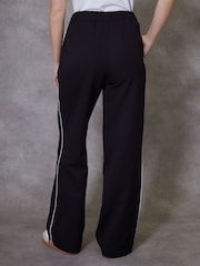 Threadbare Black Tailored Trousers With Piping Detail - Image 1 of 5