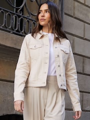 Bež - Threadbare klasična denim jakna - Slika 4 iz 5