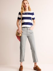 Boden Grey Mid Rise Slim Jeans - Image 3 of 6