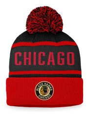 adidas Red NHL Chicago Blackhawks Heritage Bobble Hat - Image 1 of 2