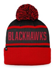 adidas Red NHL Chicago Blackhawks Heritage Bobble Hat - Image 2 of 2