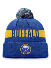 Fanatics Blue NHL Buffalo Sabres Fundamental Beanie Cuff with Pom - Image 2 of 2