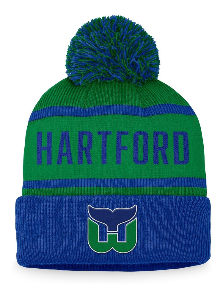 Fanatics Green NHL Hartford Whalers Heritage Bobble Hat - Image 1 of 2