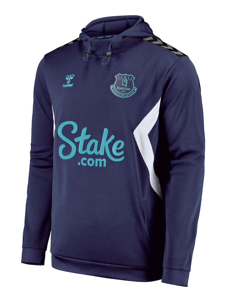 adidas Blue Everton Hummel Training Hoodie - Image 2 of 3