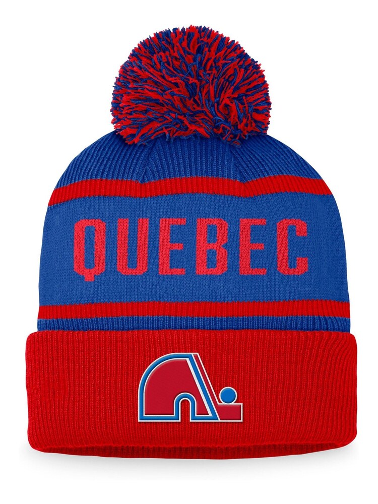 Fanatics Blue NHL Quebec Nordiques Heritage Bobble Hat - Image 1 of 2