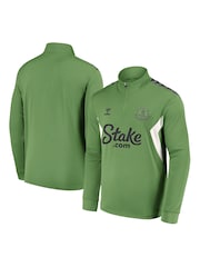 adidas Green Everton Hummel Training Half Zip Sweatshirt - Image 1 of 3
