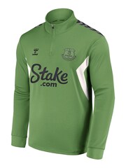 adidas Green Everton Hummel Training Half Zip Sweatshirt - Image 2 of 3