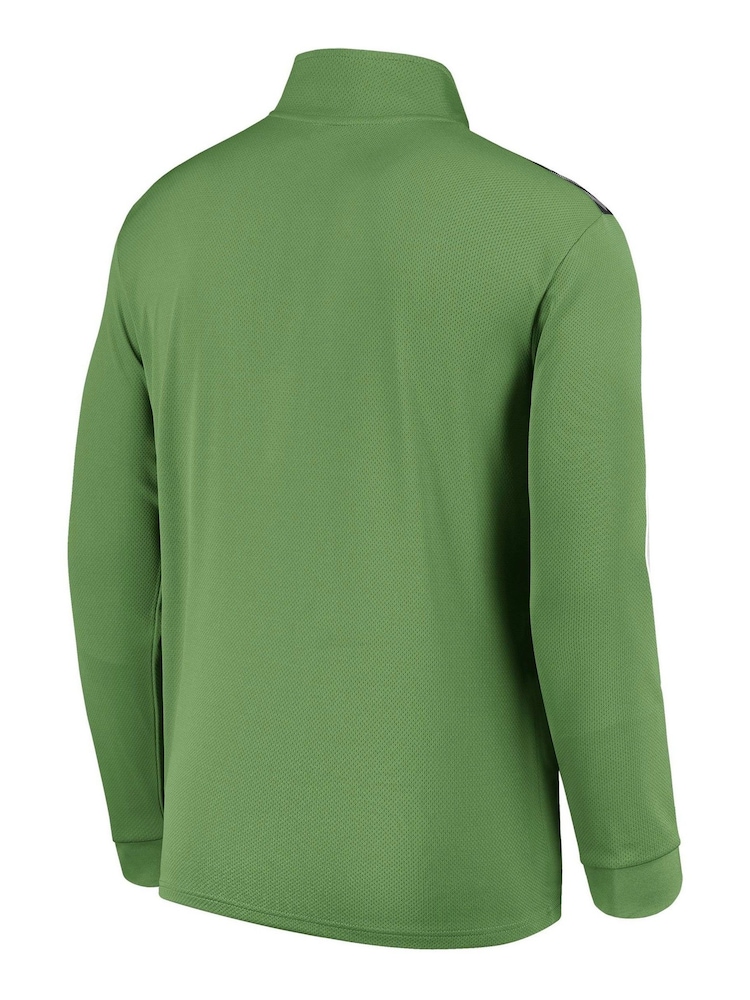 adidas Green Everton Hummel Training Half Zip Sweatshirt - Image 3 of 3
