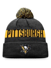 adidas Black NHL Pittsburgh Penguins Fundamental Bobble Hat - Image 1 of 2