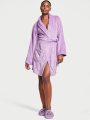 Victoria's Secret Unicorn Purple Cosy Short Dressing Gown - Image 1 of 3