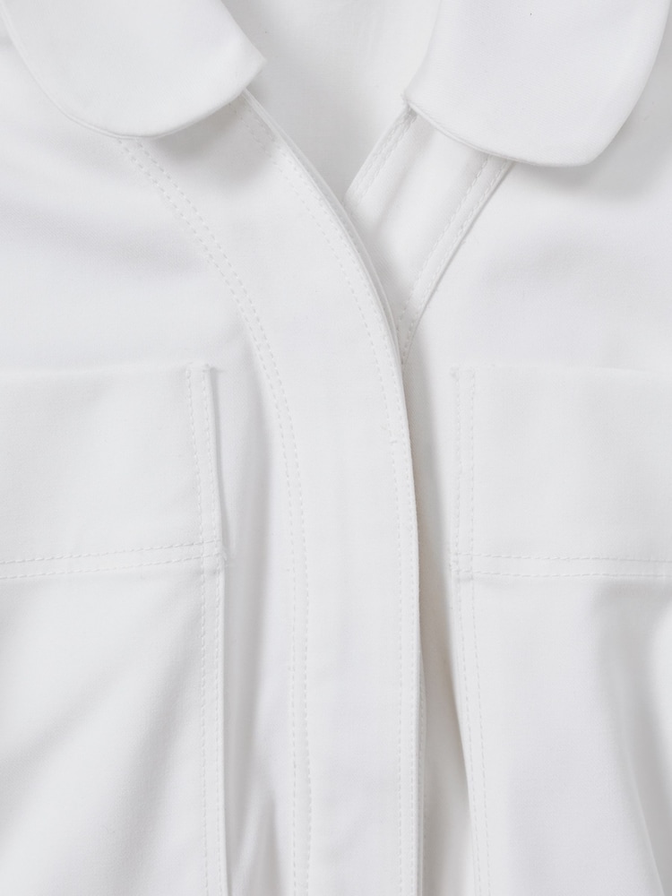 Reiss Ivory Ginny 9-13 yrs Belted Puff Sleeve Dress - Image 4 of 4