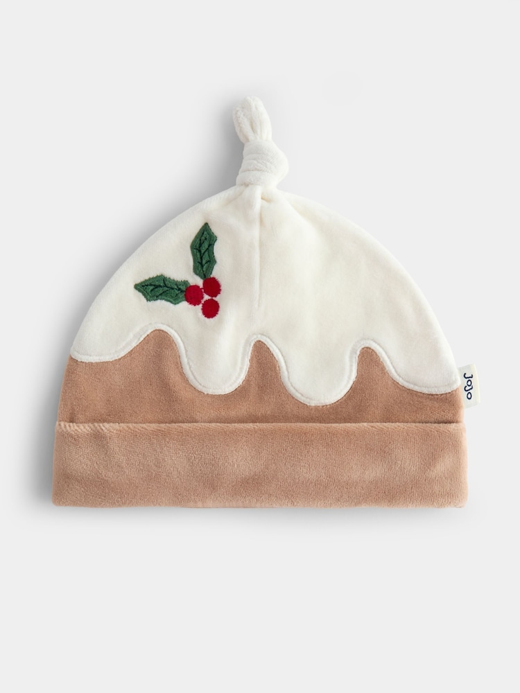 JoJo Maman Bébé Light Brown Little Pudding 2-Pack Hat & Bib Set - Image 2 of 6 JoJo Maman Bébé Light Brown Little Pudding 2-Pack Hat & Bib Set - Image 2 of 6