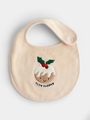 JoJo Maman Bébé Light Brown Little Pudding 2-Pack Hat & Bib Set - Image 3 of 6